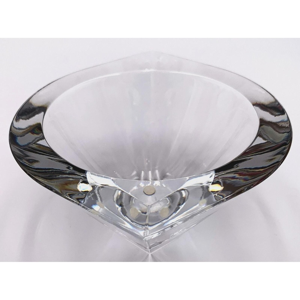 Orrefors Crystal‎ Bowl by Jan Johansson – Signed Heavy Glass Art, 1990s - Picture 6 of 15